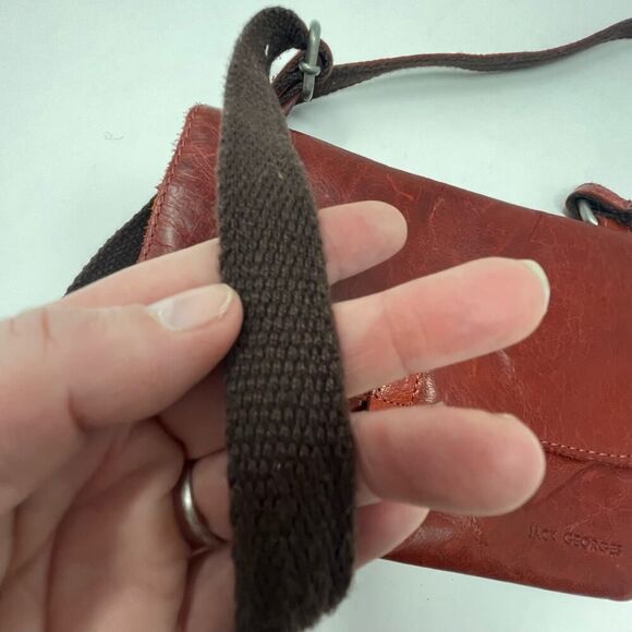 Jack Georges Genuine Leather Crossbody Bag - Picture 14 of 16